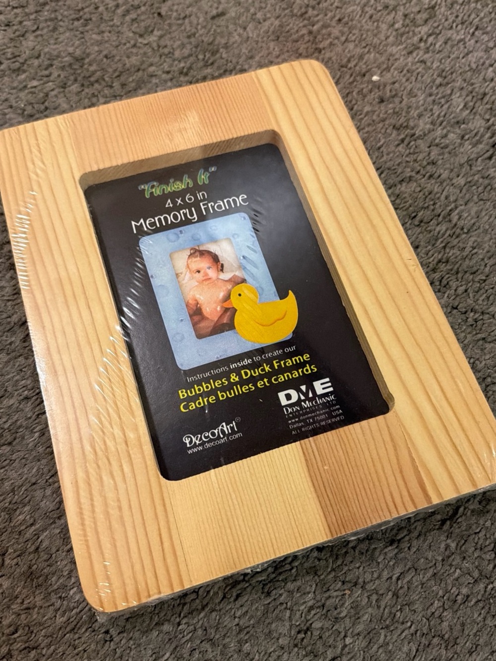 Natural Wood 4x6 Memory Frame - Natural